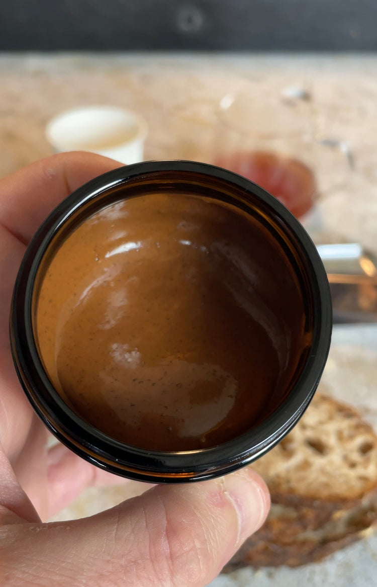 roasted washed cascara hazelnut spread . 160g