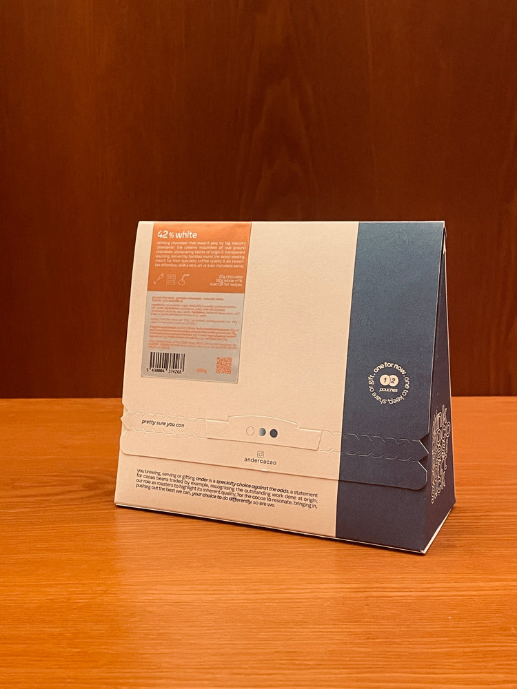 drinking chocolate 42% white CARIBBEAN . st vincents