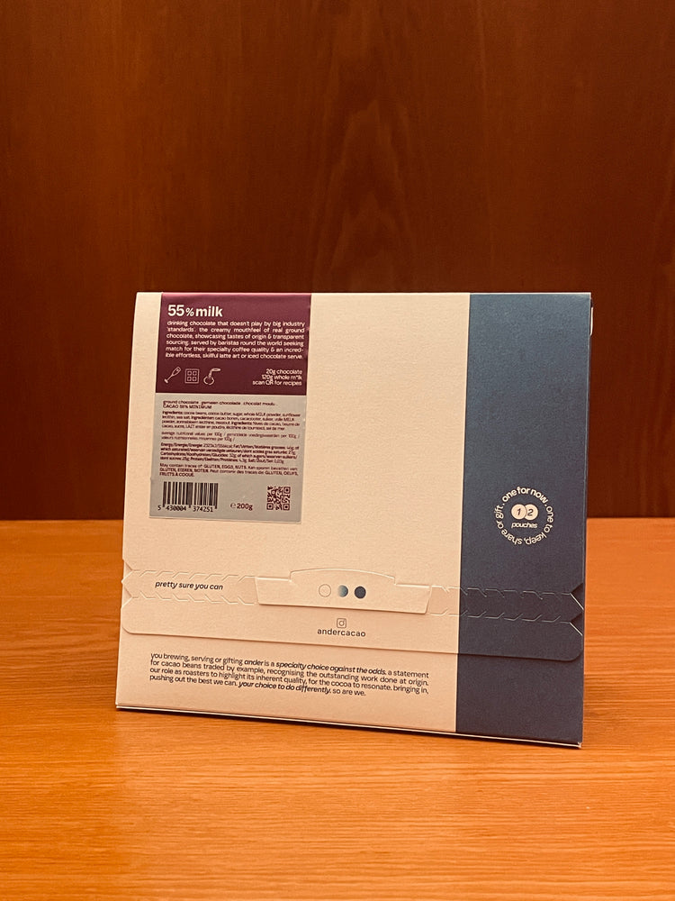 drinking chocolate 55% milk CARIBBEAN . st vincents