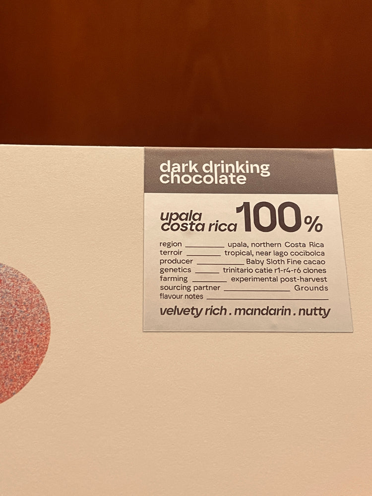 drinking chocolate 100% COSTA RICA . upala